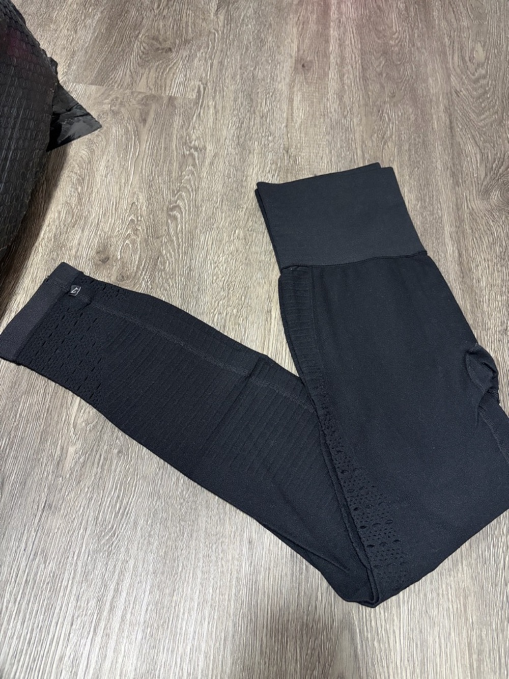 Gymshark Black High-Waist Knit Leggings